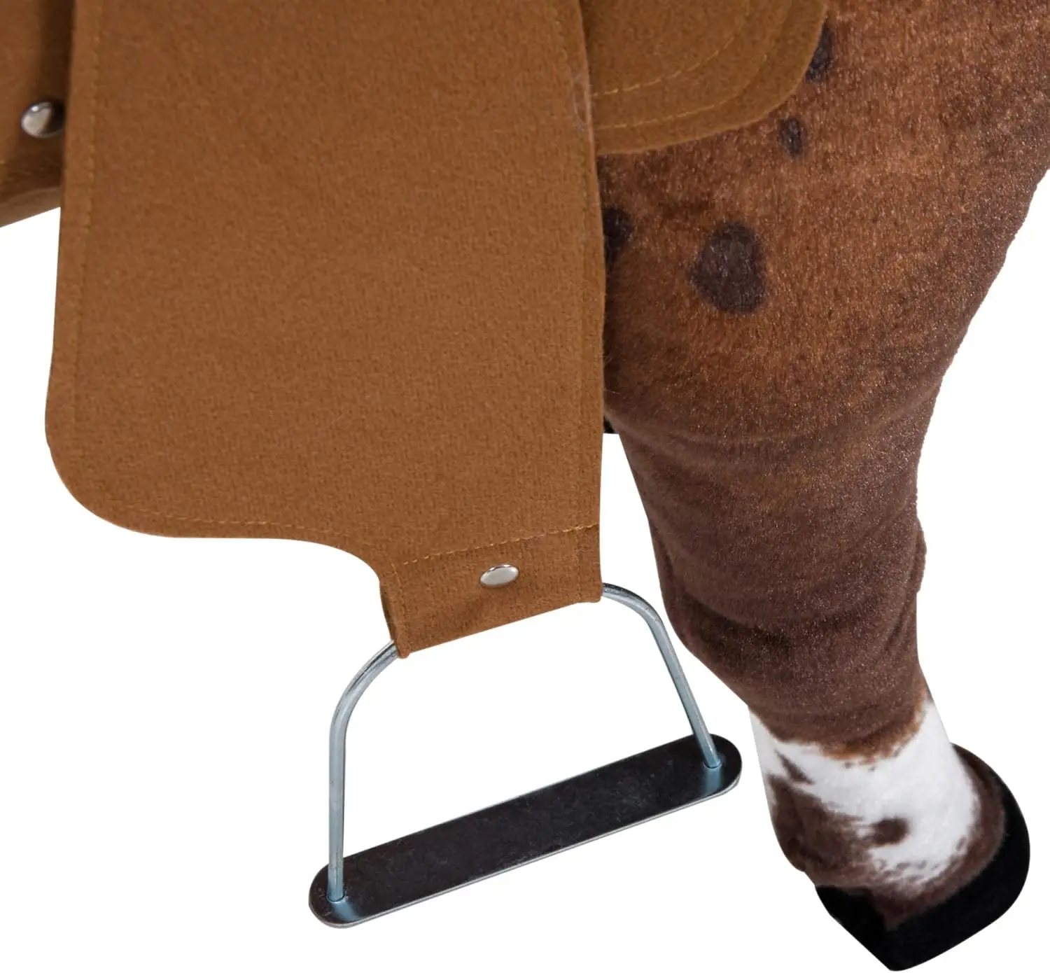 Konik do jeżdżenia dla maluchów w wieku 3-5 lat, z dźwiękiem ohy i galopu, pluszowa zabawka konik dla dzieci z wypełnieniem.