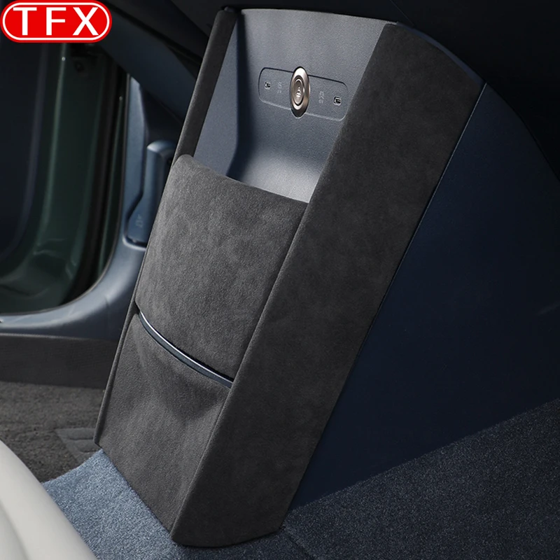 For Zeekr X 2024 2023 Car Styling Interior Suede Modification Cover Stikers Central Console Panel Auto Accessories