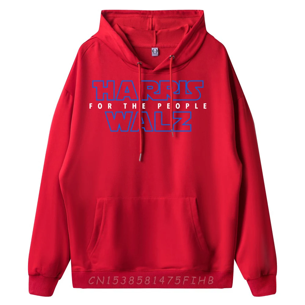 Kamala Harris Walz 2025 For Women's Long Sleeve Sweatshirt Normal New Year Day Hoodies Slogan Sweatshirts Family Crew Neck