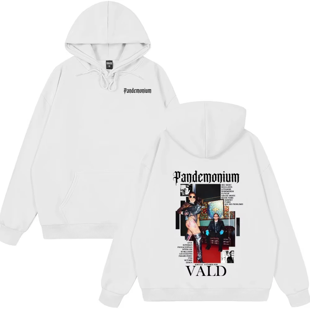 

Hot Sale Wear Rapper Vald PANDEMONIUM Album Graphic Hoodie Men Women Hip Hop Fashion Hoodies Male Vintage Wear Winter Streetwear