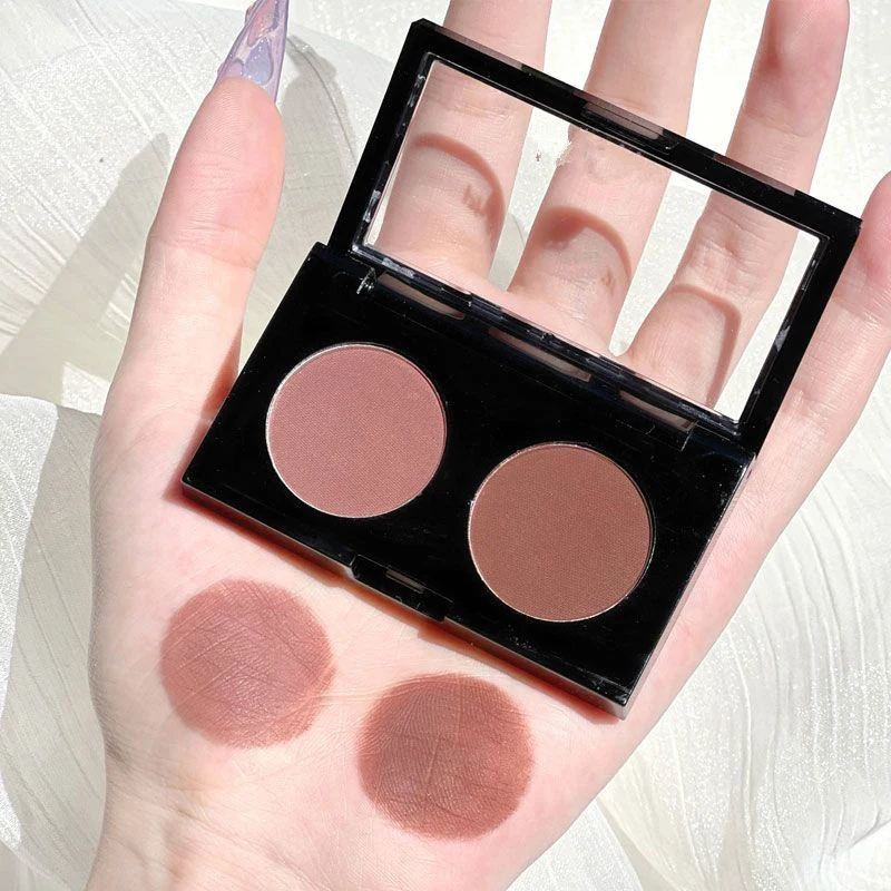 2Color Eye Shadow Plate Eyeshadow Girl Beginner Makeup Eyeshadow Tray Sculpture Highlight Cosmetic For Girls Akcesoria ﻿ ﻿