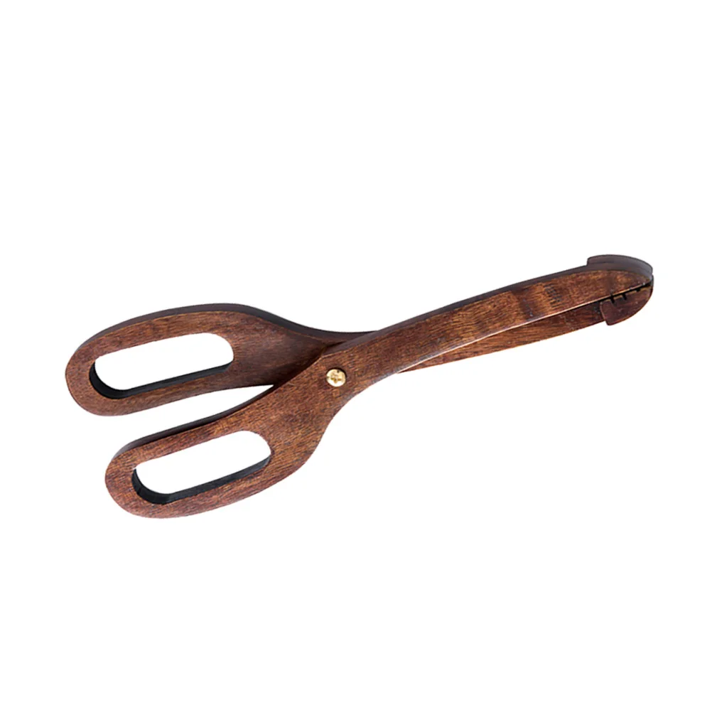 

Wooden Bread Clip Food Clamp Kitchen Tongs Fruit Cake Food Tongs Clamp Practical Kitchen Tool (Scissor Tong)