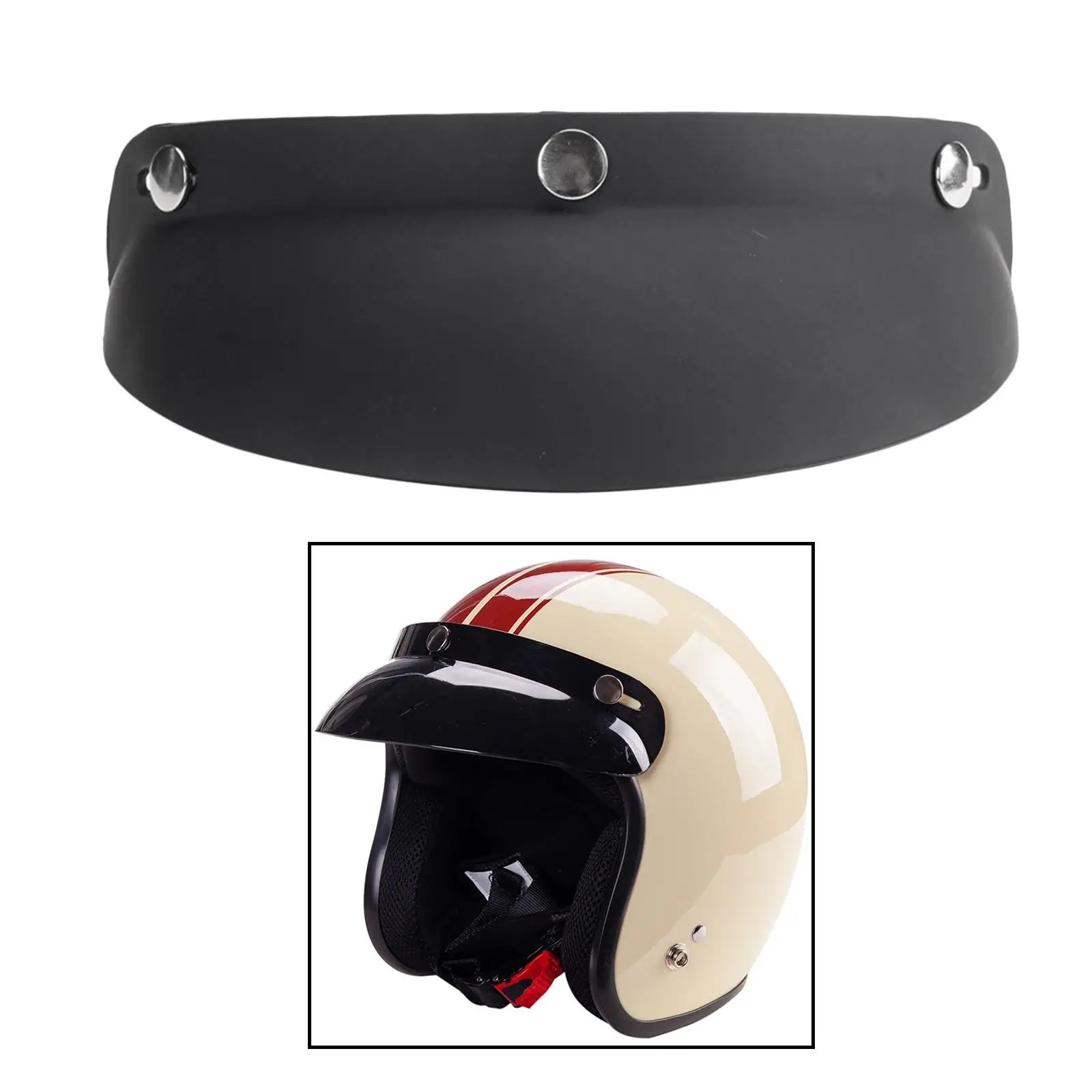 Protective Helmet Visor Peak Bubble Shield Sunshade PC Material for Motorcycles Helmet Accessories