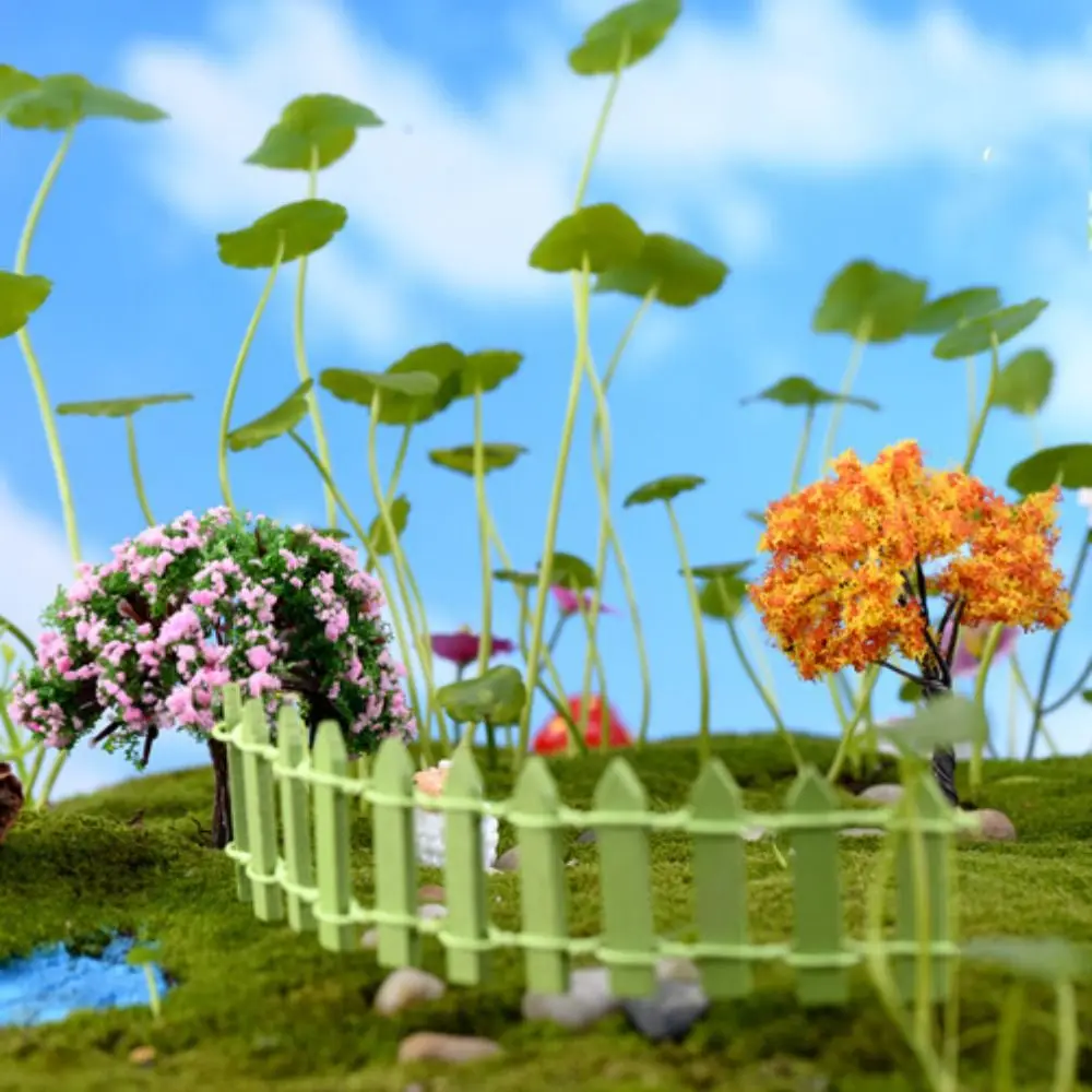Creative Plastic Sakura Miniatures Model Vivid Simulation Trees Landscape Rural Style Micro Figurines Home Decoratio