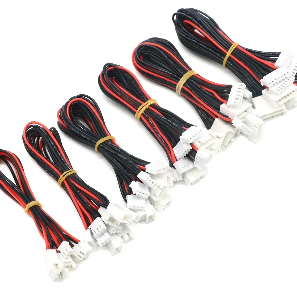 50PCS JST-XH 1S-6S 15CM-20CM Lipo Balance Wire Extension Charge Cable 22AWG RC Car Drone Battery Charger For RC Airplane Parts