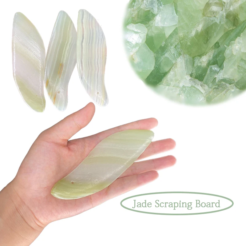 

Natural Jade Stone Scraping Gua Sha Board Massager Face SPA Guasha Scraper Skin Beauty Facial Care Massage Tools