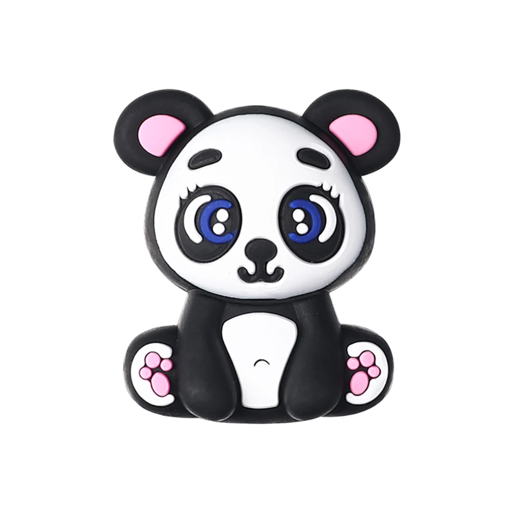 5/10/20pcs Cartoon Dier 3D Siliconen Kralen DIY Sieraden Maken Kettingen Armbanden Siliconen Focal Kralen voor Pennen Sleutelhanger Tas