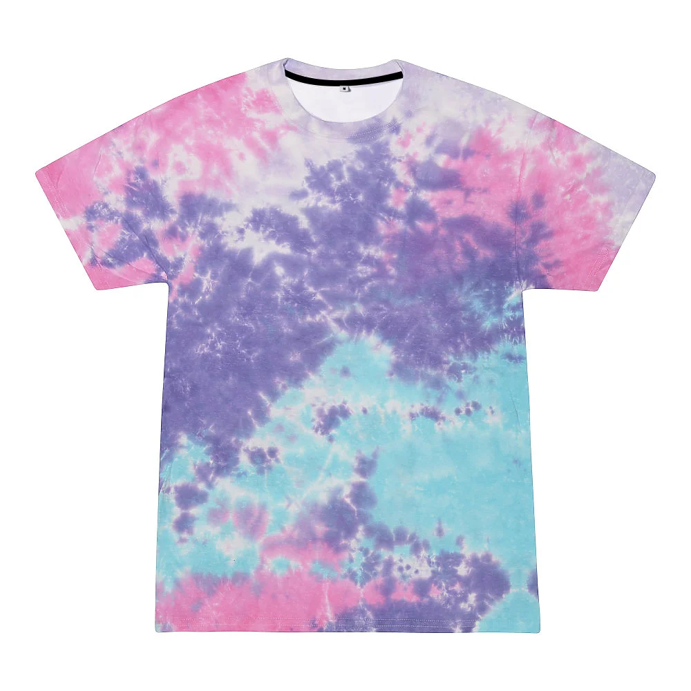 High Quality Brand New Tie-Dye Printed T-Shirt Batik Rainbow 3D Print Oversized Tees Fashion Unisex Casual Tops