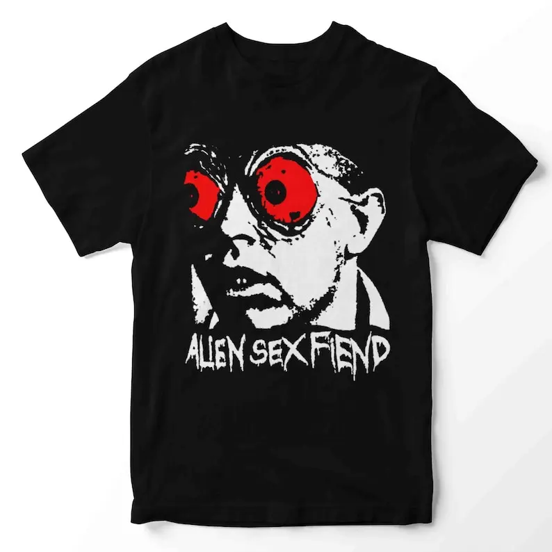 Alien Sex Fiend Tshirt Goth Combine Fun Printed Shirt Men's And Women's Short Sleeve T-shirts