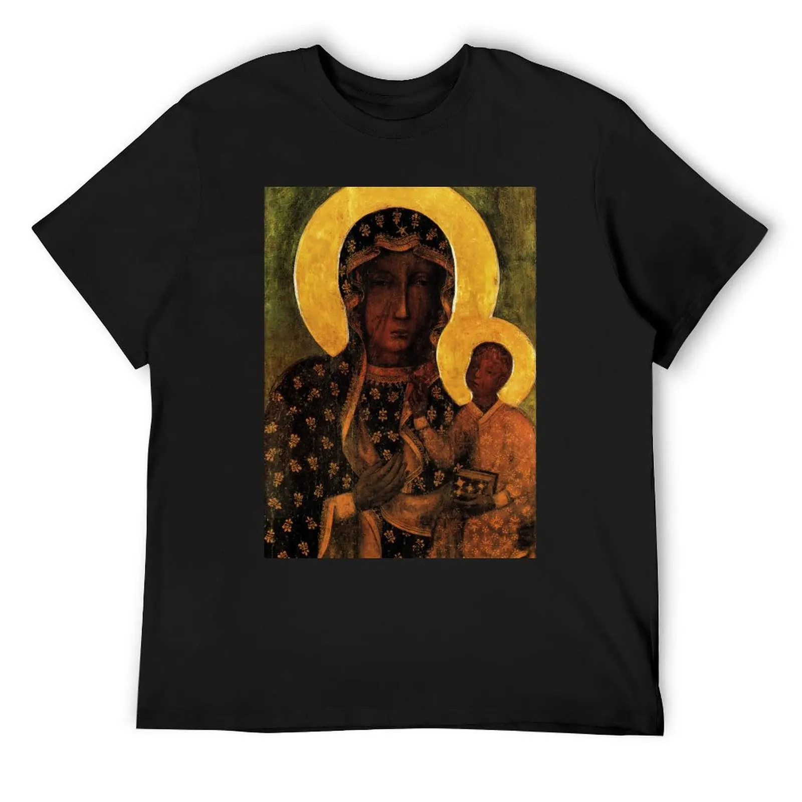 

Black Madonna of Czestochowa Poland, Our Lady of Czestochowa, Madonna and Child, Virgin Mary T-Shirt