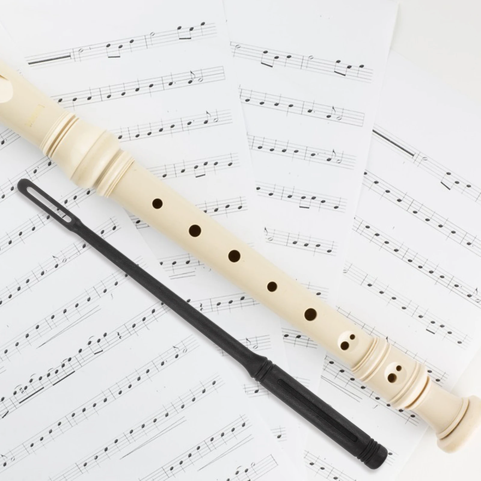 

Reusable Plastic Trumpet Stick Flute Rod Brass Care Wind Instrument Tool Durable Scratch-Free Surface Easy To Use Flute Stick
