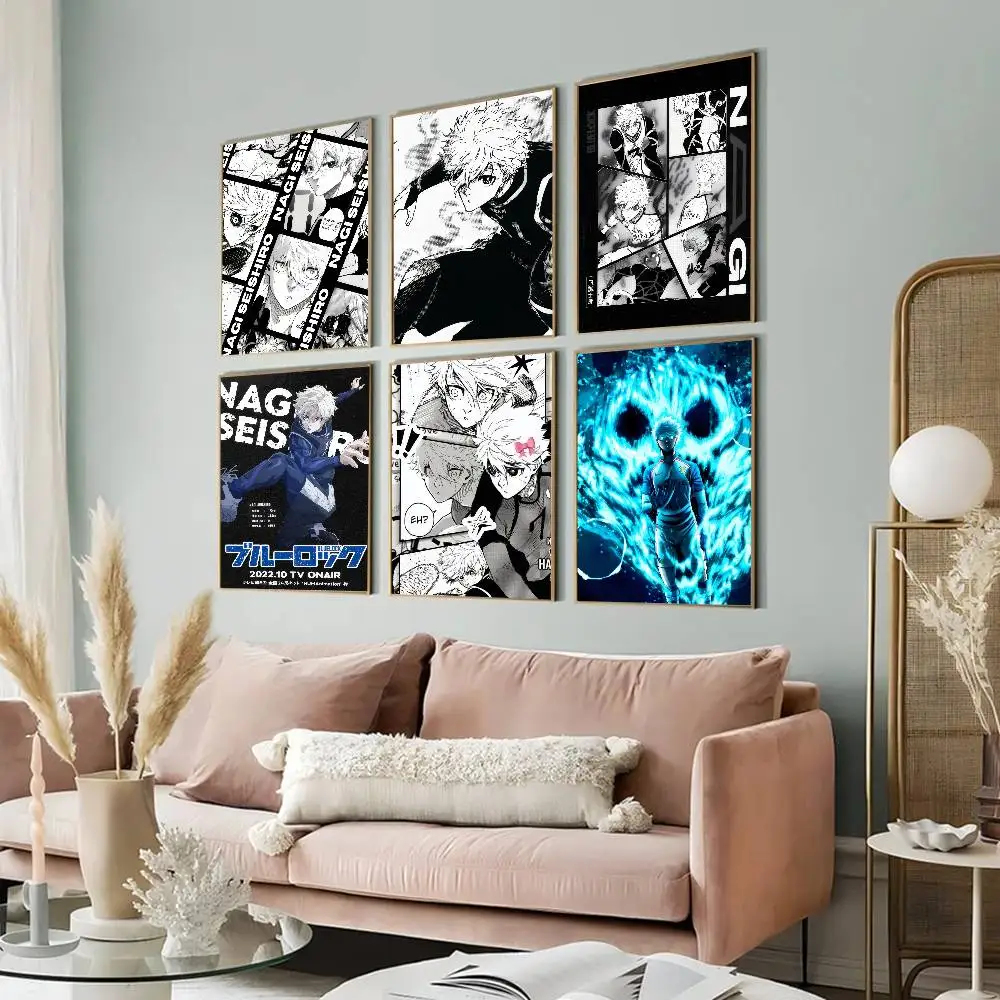Coole N-Nagi SeishiroS Anime Vintage-Poster, selbstklebende Whitepaper-Drucke, Poster, Kunstwerke, Poster, Wandaufkleber