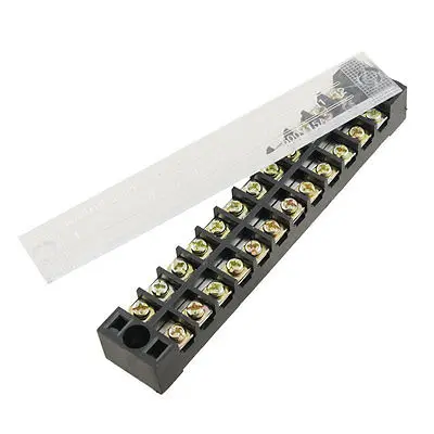 15A Plastic Housing 12 Position Wire Connector Barrier Terminal Block