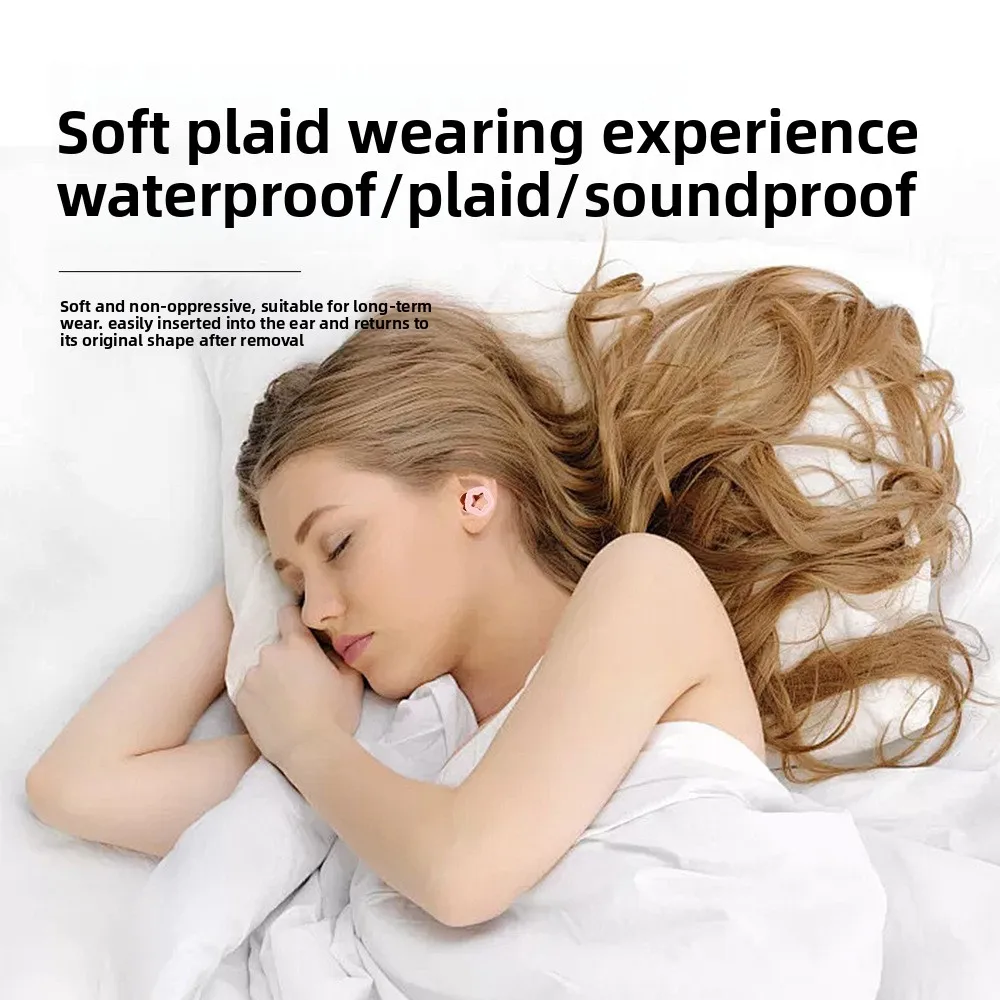 Cross-border anti-noise sleep sleep soundproof earplugs noise reduction earplugs swimming anti-noise mute anti-noise earplugs