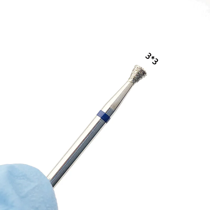 Foret à ongles en diamant, foret à cuticules, accessoire de perceuse à ongles électrique pour manucure, fraise rotative ronde pour Salon de manucure, 1 pièce