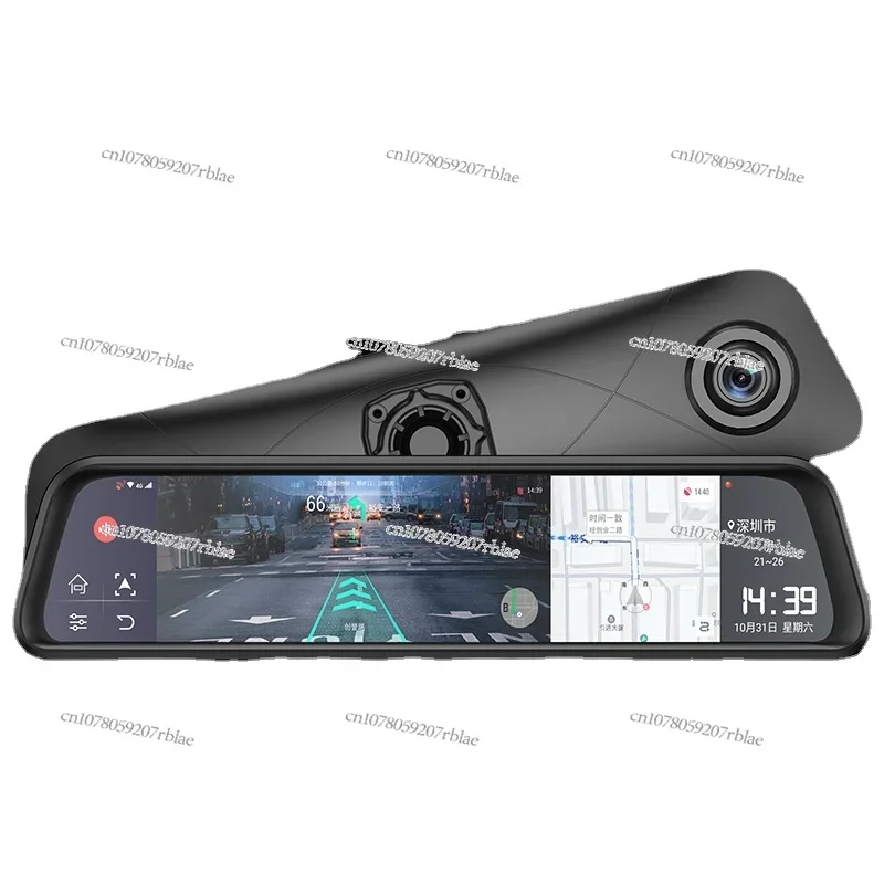 4G Running Memory Ar Navigation Special Car Dedicated 12-Inch Rearview Mirror Tachograph Dual Lens Android 8.1