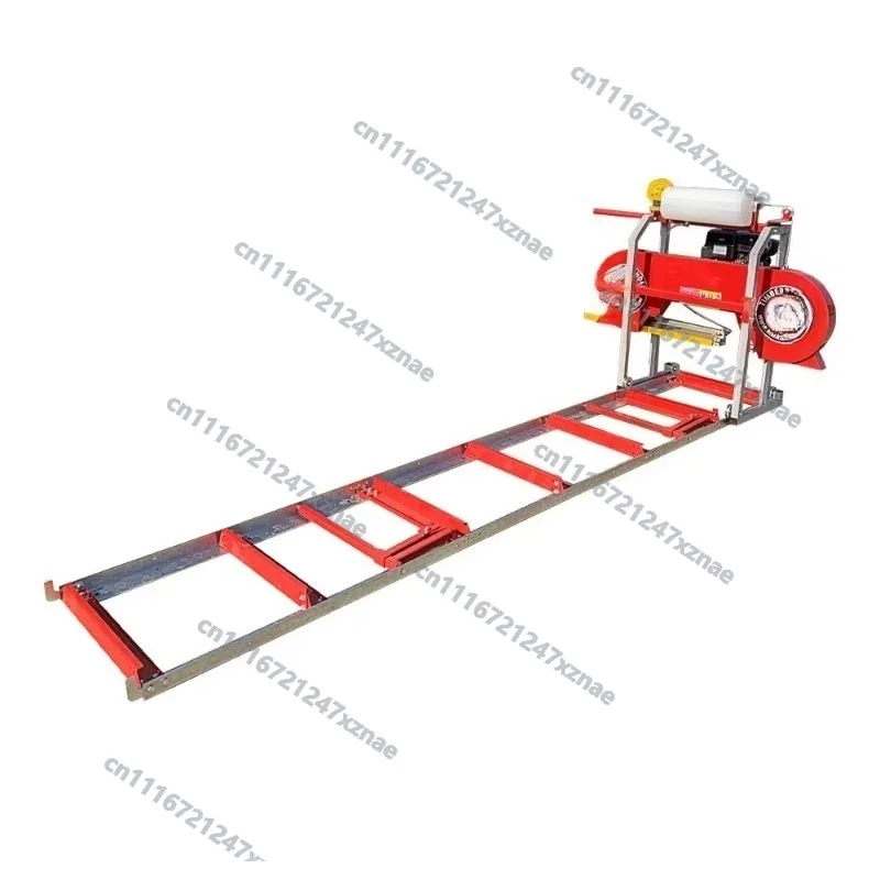 Portable Mini Sawmill, Horizontal Chain Band Saw Mill CE Certified for Log Cutting & Lumber Processing Woodworking Tool