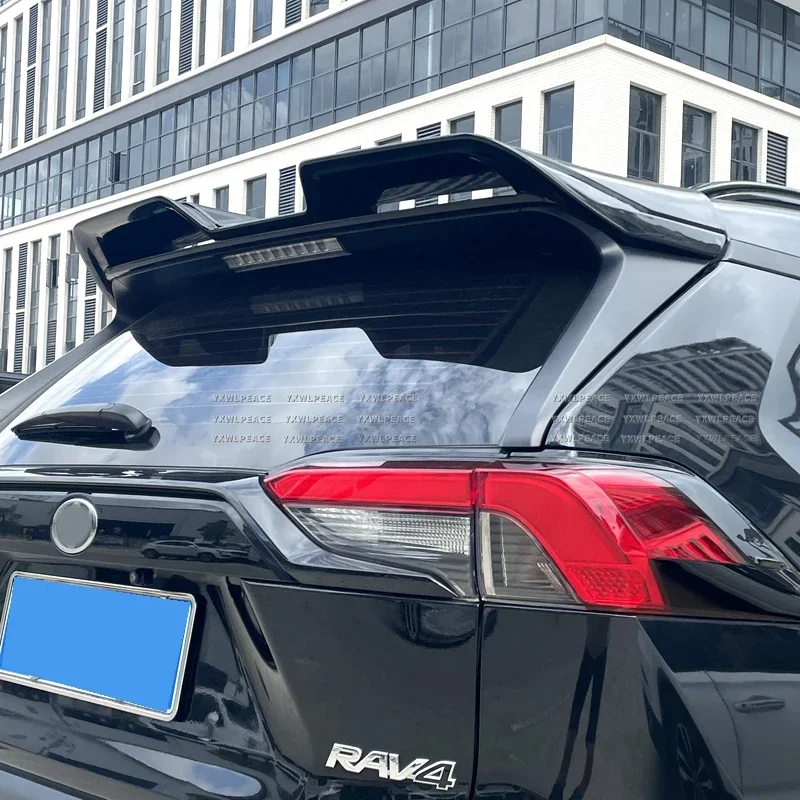 

For Toyota New RAV4 Spoiler 2020 2021 2022 2023 ABS Plastic Big Style Rear Roof Spoiler Trunk Wing Body Kit Accessories