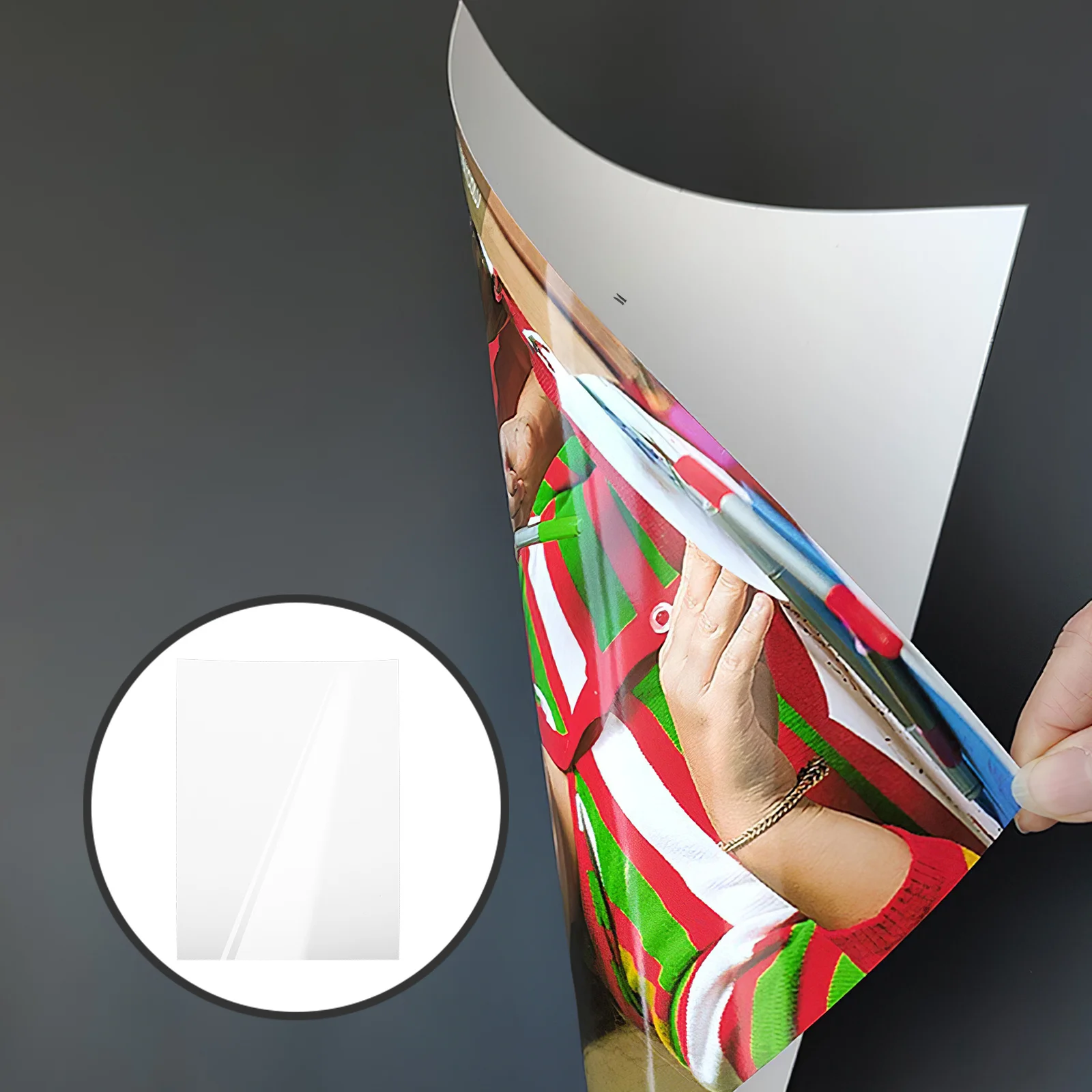 A4 Photo Paper High Glossy Printing Sheets Vivid Images Quick Drying Smudge Proof Compatible With Color Inkjet Printers