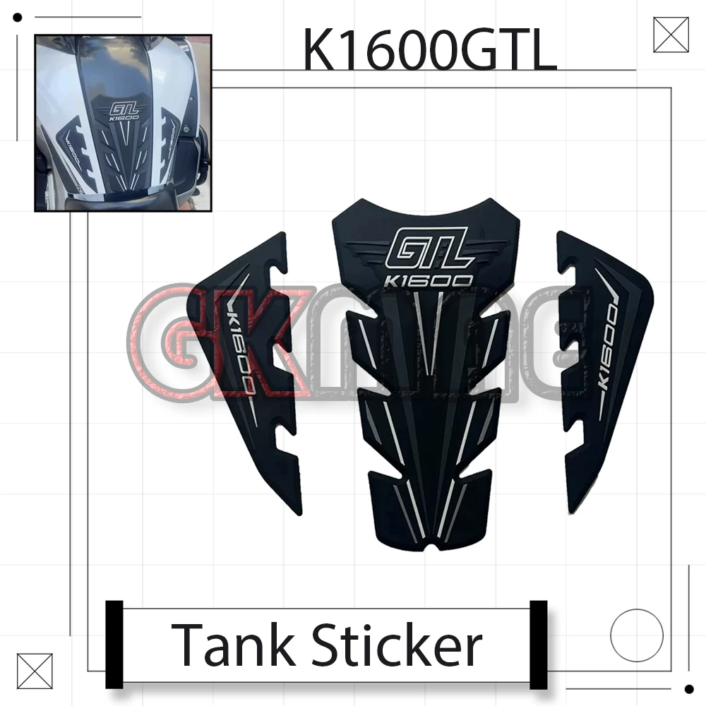 Fit For K1600GTL K 1600 GTL Waterproof Wear Resistant Rubber Motorcycle Tank Pad Decor Sticker