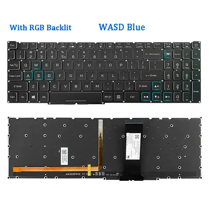 New Genuine Laptop Keyboard for ACER N20C3 PH315-53 PH315-52 PH317-54