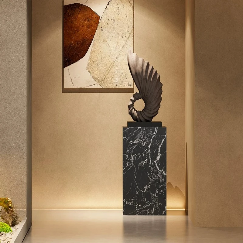 Creative Abstract Art Conch Sculpture Floor-to-Floor Ornament Hotel Stairs Sales Office Model Room Living Room Decoration