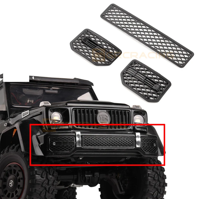 Symulacja przedniego zderzaka Kratka Dekoracja Przednia Maska do 1/10 RC Crawler Car Traxxas TRX4 Benz G500/TRX6 Actros G63 DIY Parts