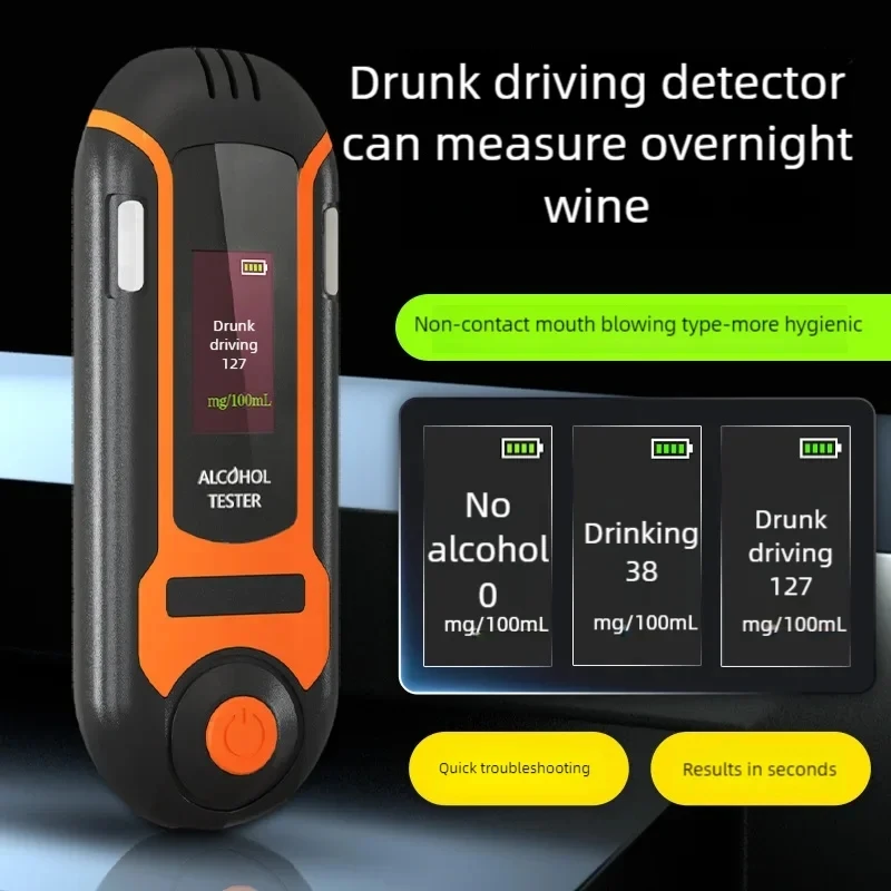 2024 NEW Automatic Alcohol Tester Professional Breath Alcohol Tester Rechargeable Breathalyzer Alcohol Test Tools