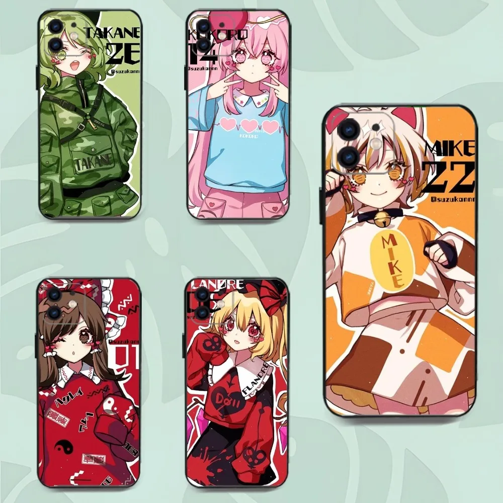 Touhou Project Cartoon Phone Case For Iphone 15 11 13 14 Pro Max 7 8 Plus X Xr Xs Max Se2020 12mini Cover Case