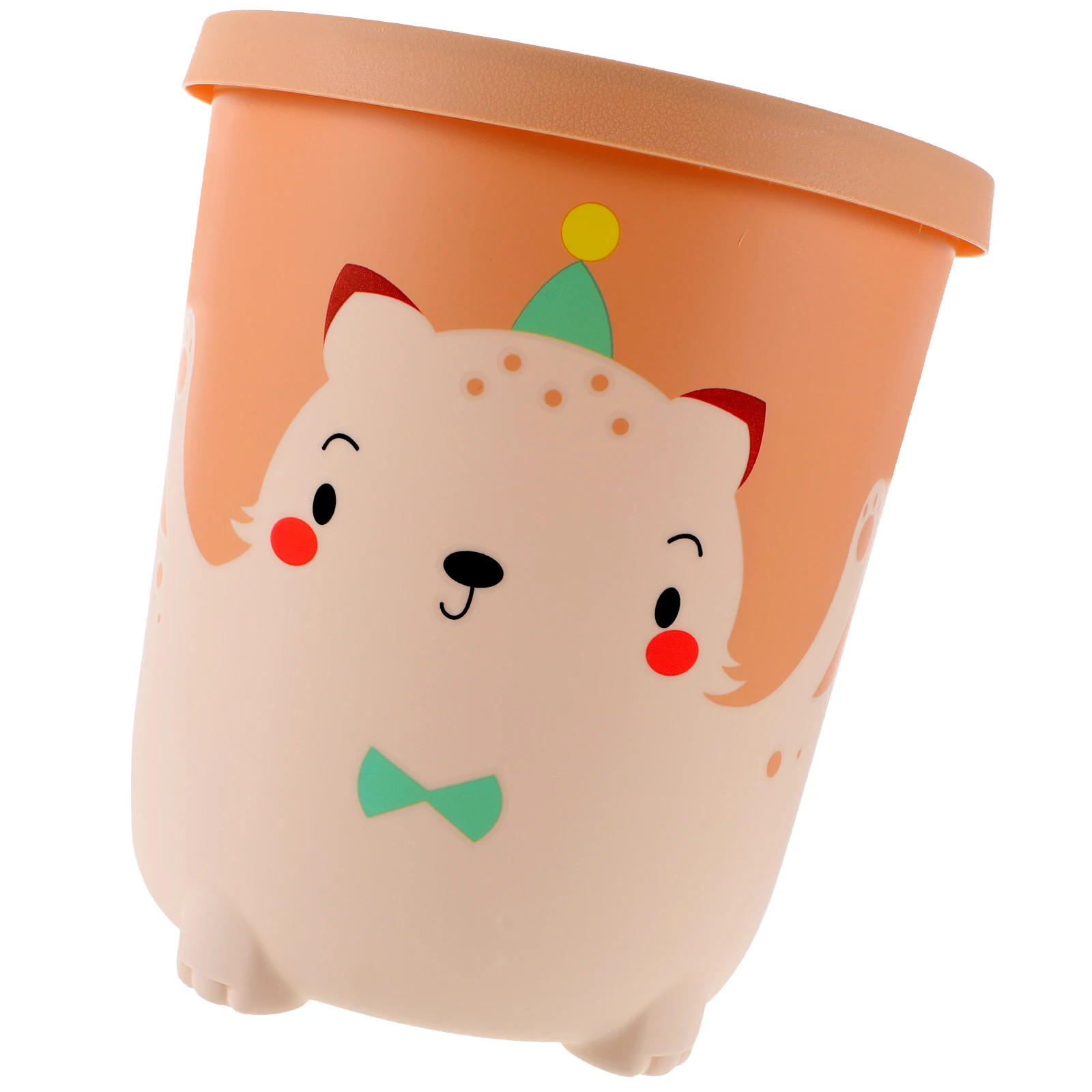 

Cartoon Trash Can Bucket Room Desktop Garbage Container Easy Clean Mini Pp Kitchen