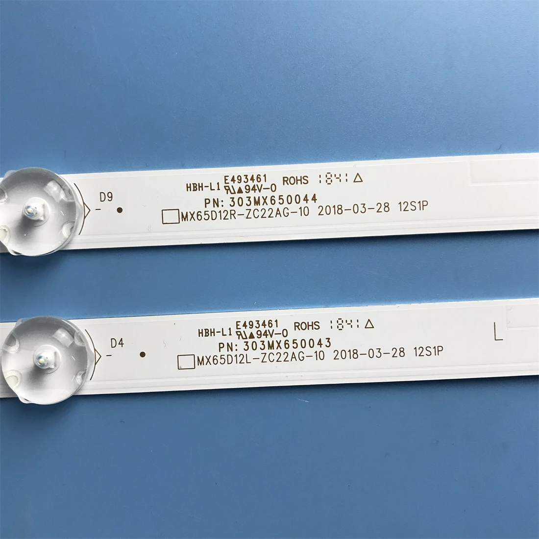 

LED backlight strip 12 lamp for MX65D12R MX65D12L-ZC22AG-10 303MX650043 303MX650044 JL.D650C1330-083AR-M 083AL MX650M10 MX650M11