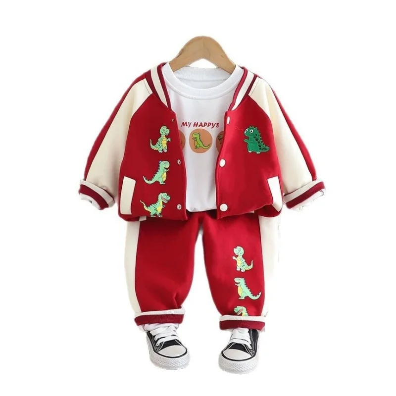 Conjunto de dos piezas de Top + Pantalones para niños 2025, nuevos productos de primavera y otoño, conjunto de ropa superior e inferior para niños, trajes para niños