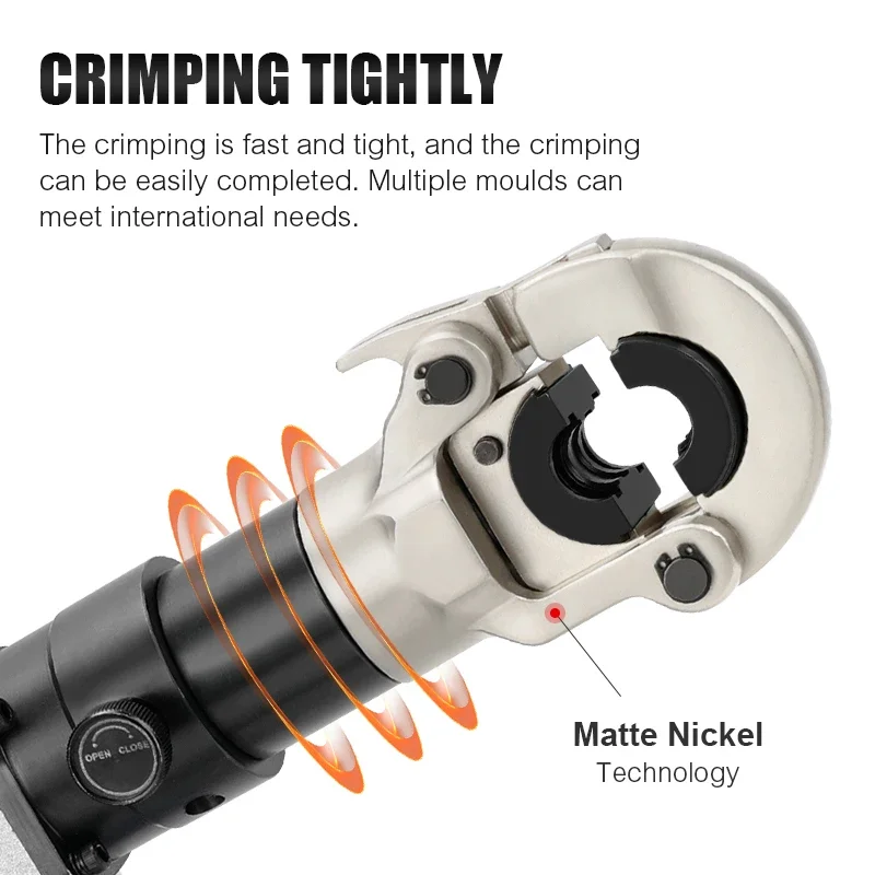 YYHC-1632 In-line Battery Electric Powered Hydraulic Crimping Tool For Pex, Aluminum Plastic Pipe Tube