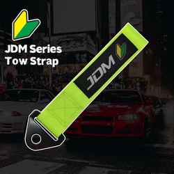 JDM Series Nylon Tow Strap Belt Car Racing Modification Ornament Tow Ropes Ribbon Auto Trailer Ropes Bumper Towing Strap Pendant