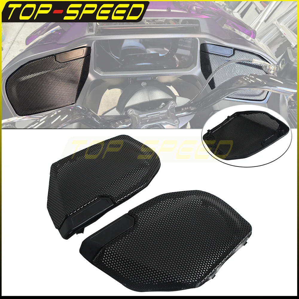 

Motorcycle Front Fairing Speaker Grilles Mesh Covers For Harley Touring CVO Road Glide FLTRXSE 2023-2025 FLTRX FLTRXSTSE 2024-25
