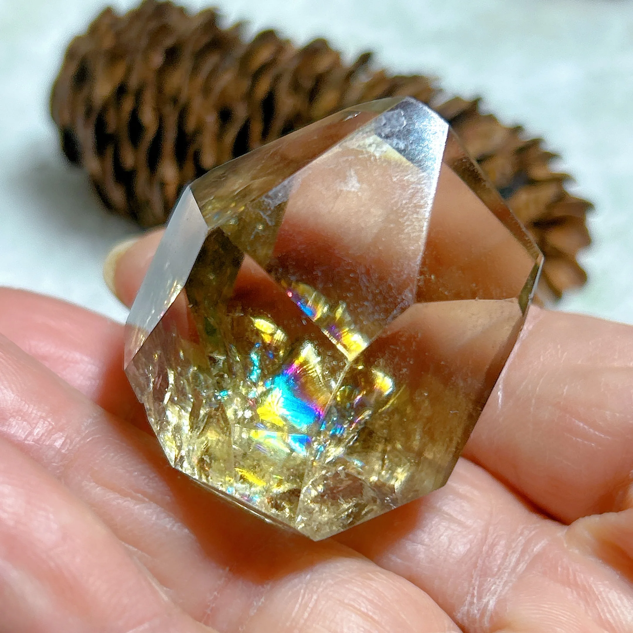 

Natural Crystals Rainbow Smokey Citrine Free Form Healing High Quality Home Decorations Mineral Energy Gift