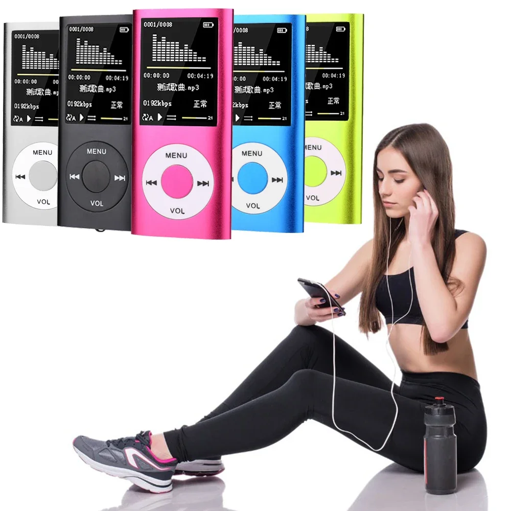 Hot Cheap Small Mini Mp3 Mp4 Music Player Download With Recording, Tf Card, Fm Radio 1-32gb Screen Headphone Audio I Pod Player