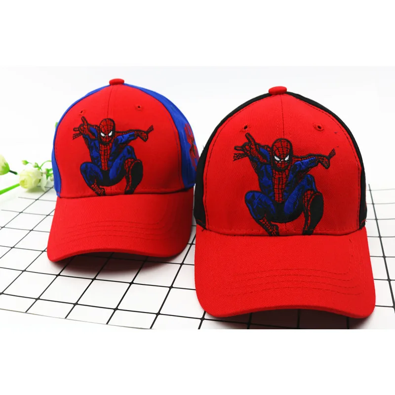 Spring, Summer, And Autumn Styles Children'S Hat Children'S Baseball Cap Children'S Duckbill Cap Gift Spider Man Hat Sunscreen