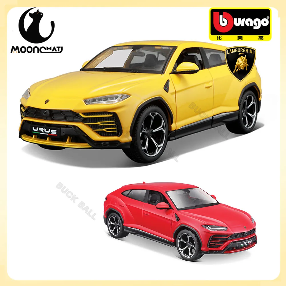 Bburago 1:24 Lamborghini Urus Red Model Super Alloy Car Die Cast Sports Car Collection Toy Luxury Vehicle Boy Birthday Gift