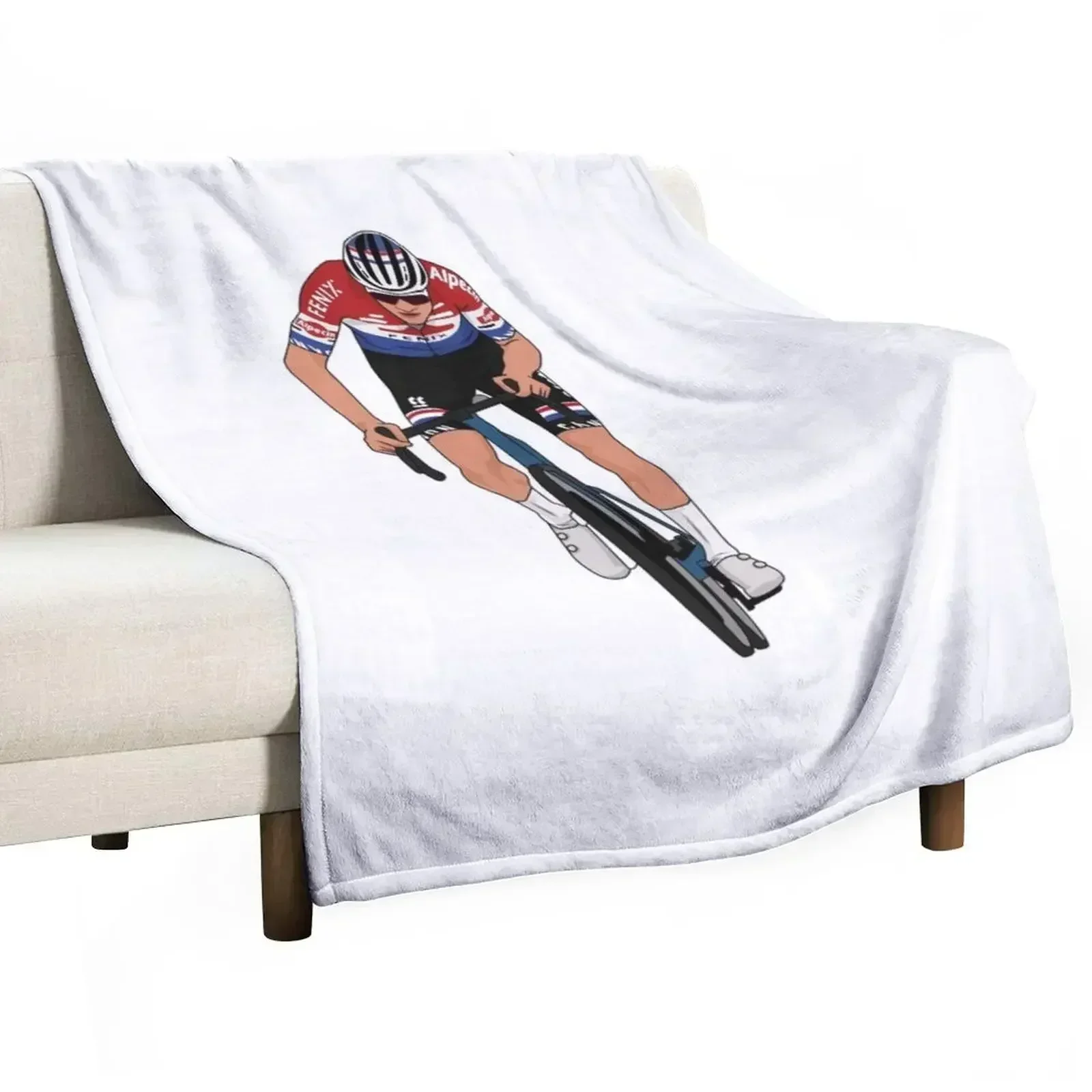 Mathieu van der poel - MVDP Throw Blanket Shaggy Plaid on the sofa Cute Picnic Furrys Tourist Blankets