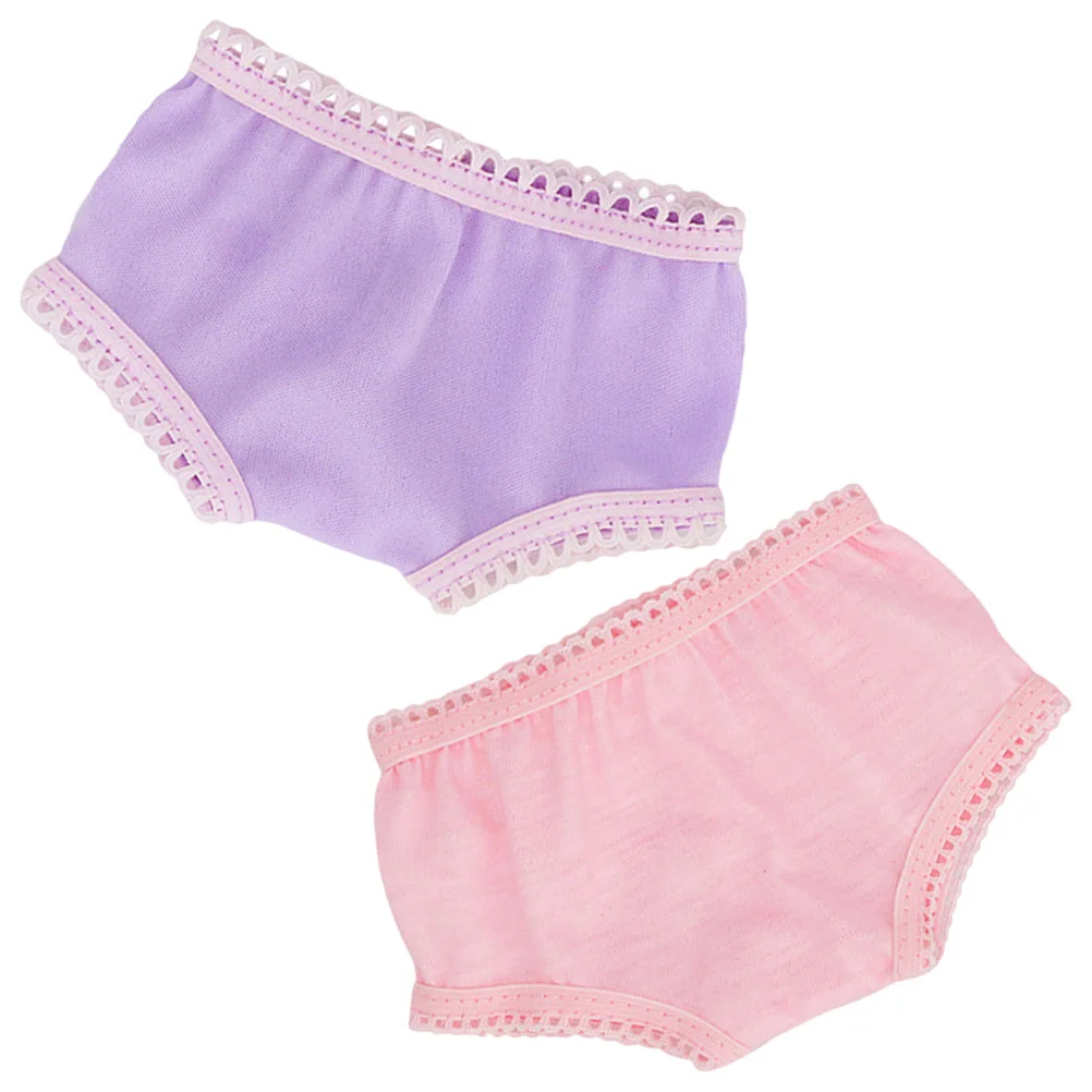 2 Pcs 18-inch Accessories Underwear Toy Clothes Bottoming Shorts Panties for Toys Babies Pretend Play