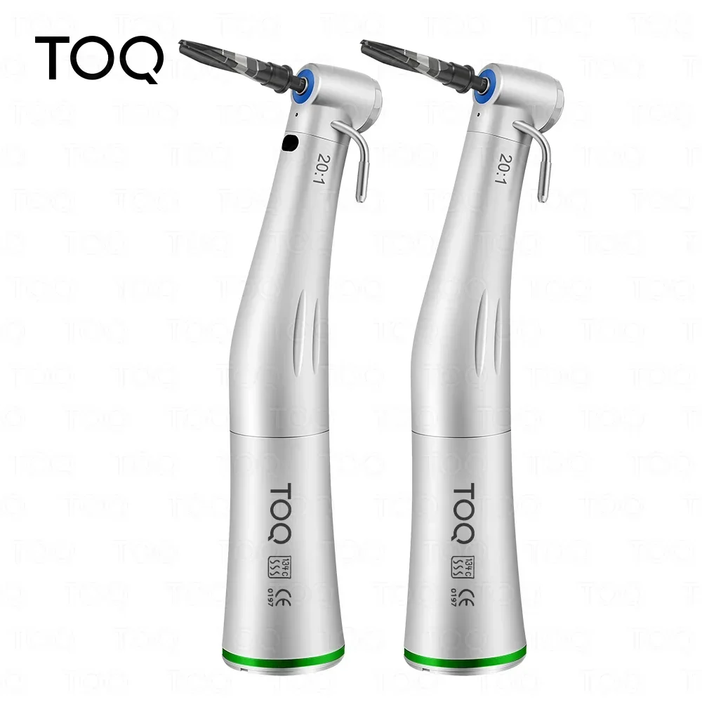 Dental Low Speed Handpiece 20:1 Ti Max LED Fiber Optic Implant Surgery Contra Angle Handpiece Air Turbine