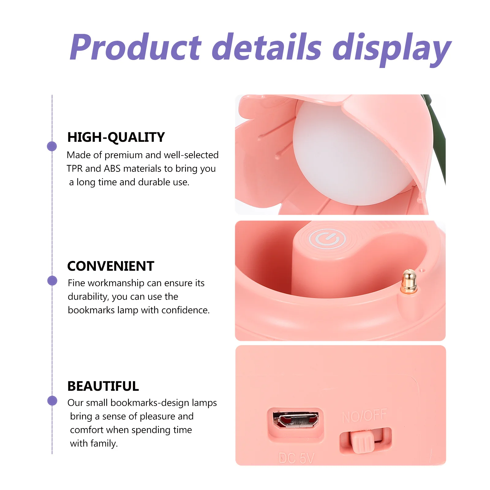 

1Set Charging Eye Protective Desk Lamp Modern Elegant Table Light with Adjustable Angle for Home Office Study Pen Holder