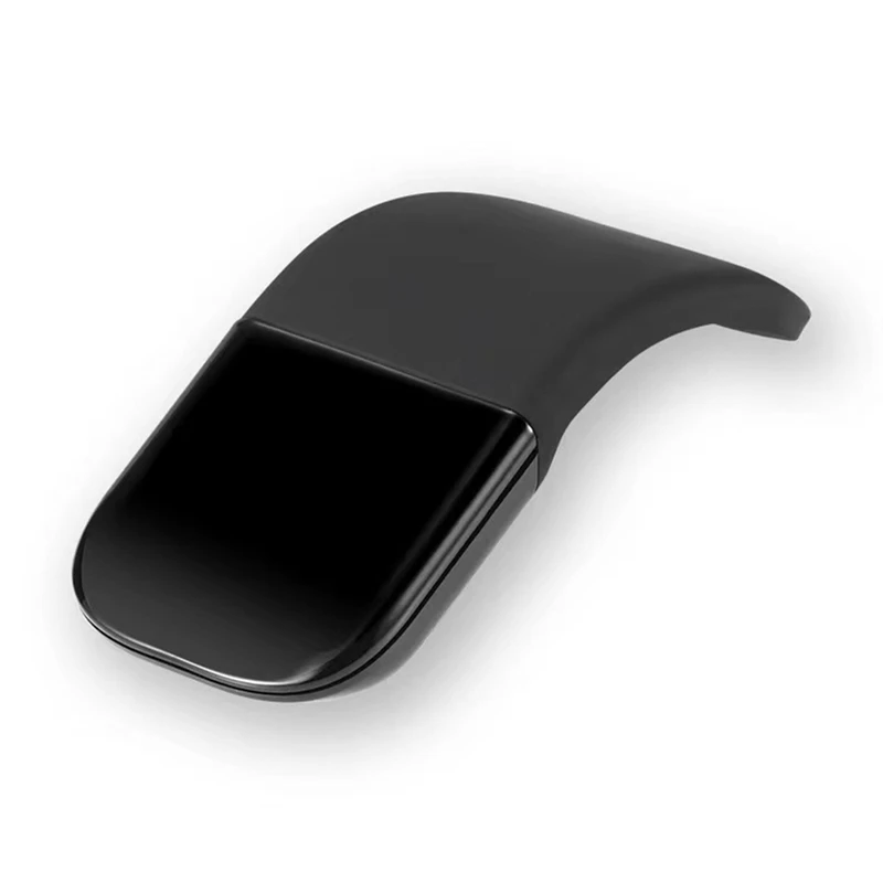 Portable Wireless Bluetooth Curved Touch Mouse Foldable Ultra-Thin Silent Ergonomic Computer Mouse For PC Laptops