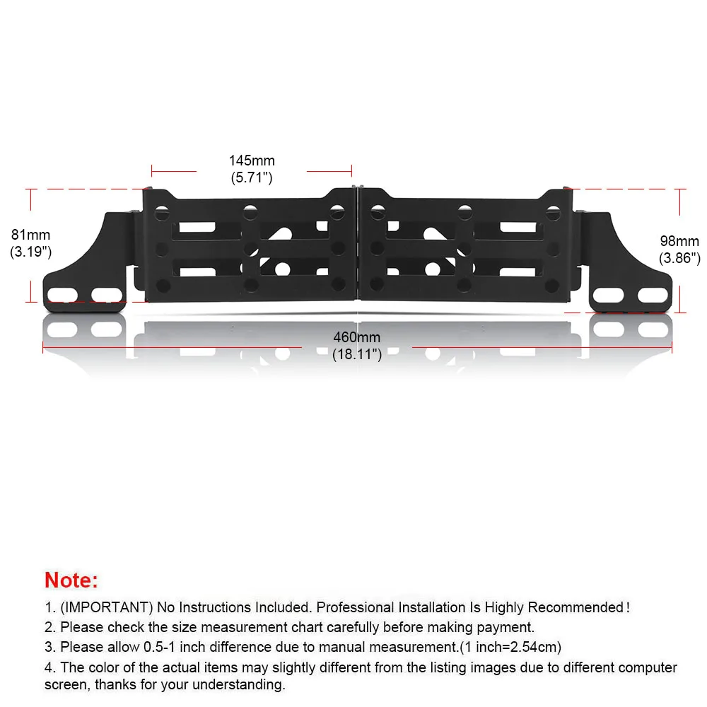 Voorstoelbeugels Multifunctionele tactische organizer en opbergvak Stijve paneelbevestigingen voor Toyota Tacoma 4Runner voor Lexus