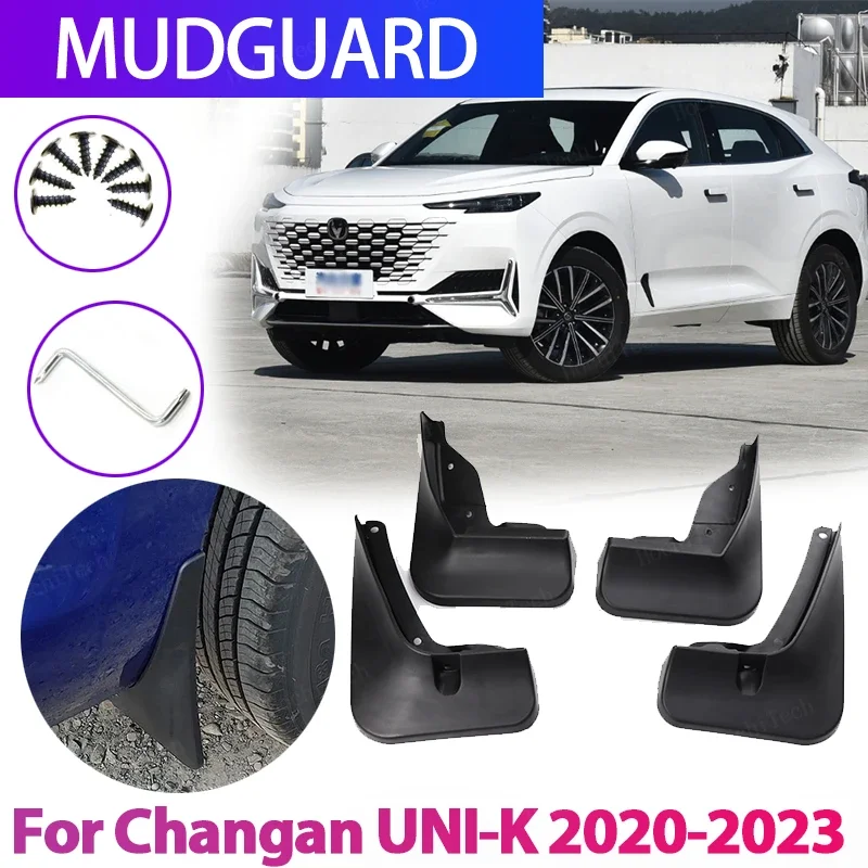 

4pcs Car Mudflaps Mud Flap Splash Guards Mudguards Mud Flap Front Rear Fender Protector For Changan UNI-K UNIK 2020-2023 Mudflap