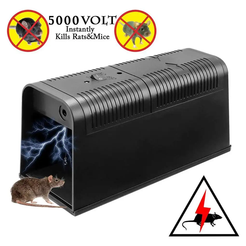 

Electric Mouse Control Device Battery Operated Rat Catcher Cordless Electronic Mice Animal Rodent Cage Indoor Pest