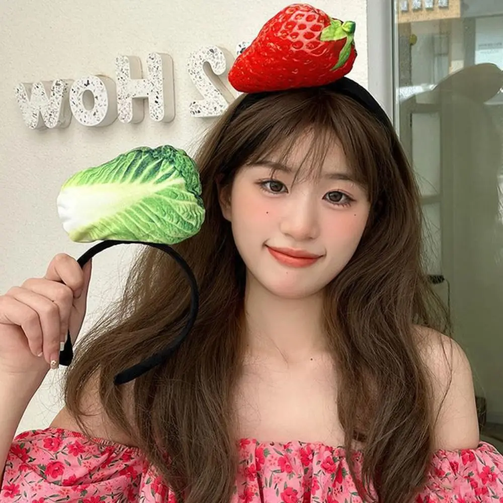 

Funny Kawaii Simulated Food Hair Hoop Headwear Korean Style Fruits Headband Potato Banana Vegetable Hair Bands Female/Girls