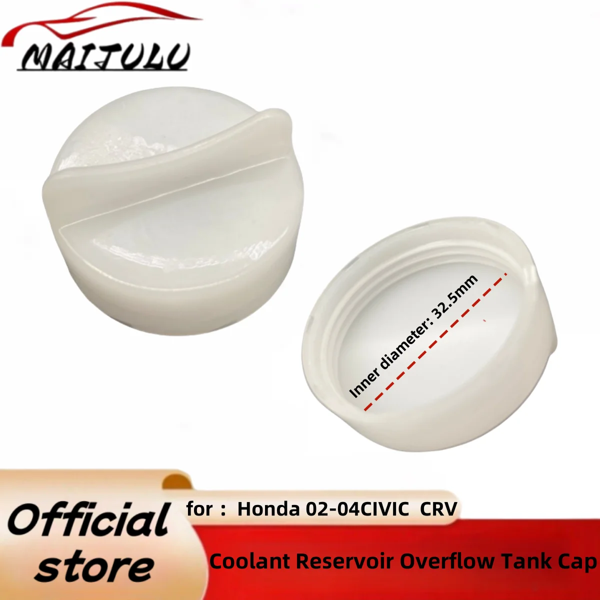 Car Coolant Reservoir Overflow Tank Cap 19109-PH1-620 Auto Replacement for Honda CIVIC 2001-2005/CRV 2002-2004