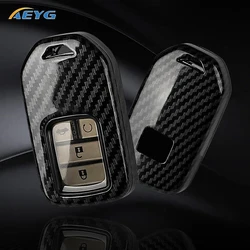 ABS Carbon Fiber Car Key Case Cover For Honda CRV CR-V Fit Civic Accord HR-V HRV City Odyssey XR-V Protected Keyless Fob